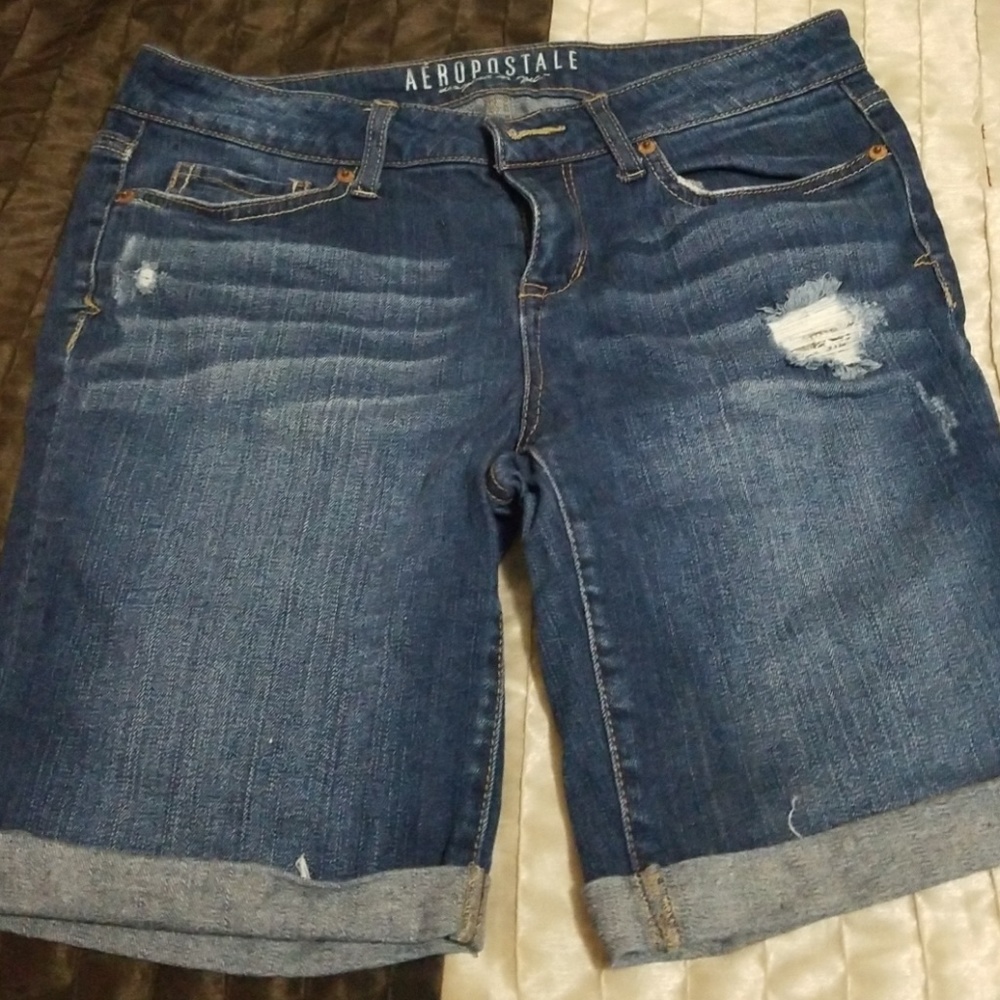 Denim blue bermuda shorts